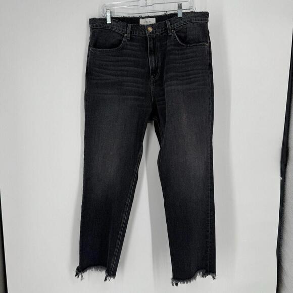The Great jeans womens 31 black slouch taper high rise baggy loose relaxed work - Picture 2 of 9